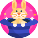 rabbit,bunny,entertainment,magic,magician,wizard,magic hat